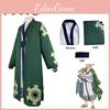 One Piece Roronoa Zoro Cosplay Kostüm Hochwertiger Kimono Robe Vollanzug für Halloween und Themenpartys