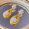 Elegant Medieval-Inspired Retro Round Earrings: Luxurious Vintage Palace Style