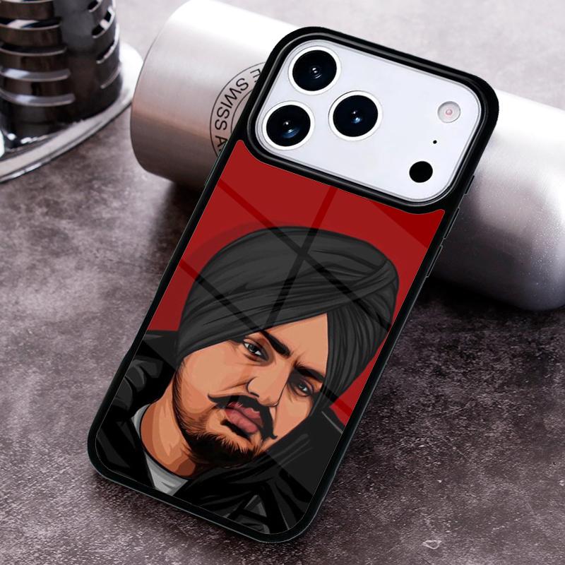 Indischer Rapper Sidhu Moose Wala Handyhülle für iPhone 17 16 15 Pro Max Air 14 13 12 11 Plus Stoßfeste Hülle