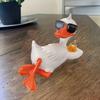 Duck Statue Funny Duck Sculpture with Sunglasses Waterproof Outdoor Lawn Ornament Resin Garden Decor