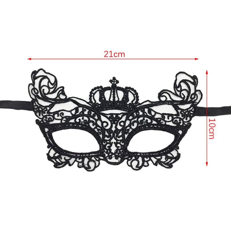 Femei negre sexy din dantelă mărunțită pentru mascarada de față prințesă petrecere cosplay bal de absolvire costum club de noapte regina mască pentru ochi pe jumătate