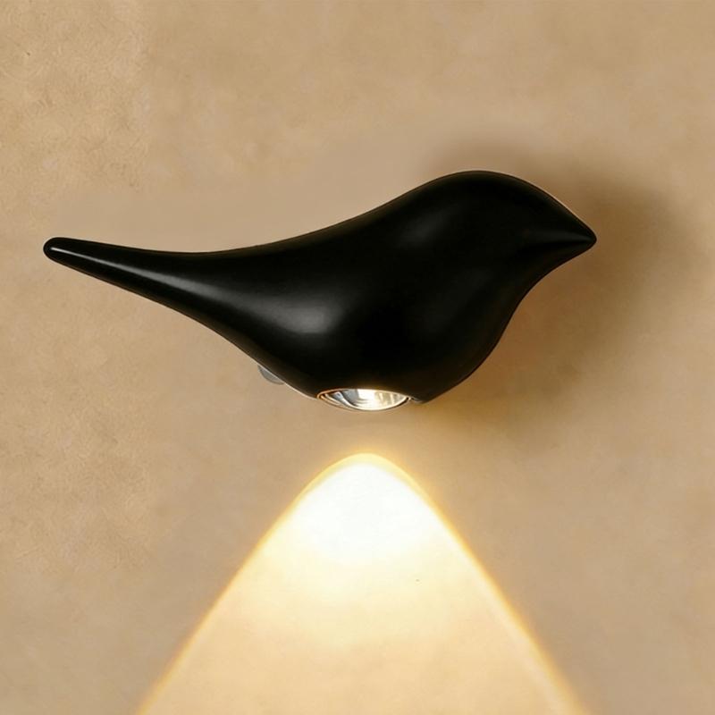 Vogelförmige automatische Sensor-Nachtlampe Moderne LED-Wandleuchte Flurleuchte USB-wiederaufladbare Wandleuchte Langlebig