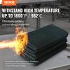 Carbon Felt Welding Blanket 4 Pack, 37" X 36" Flame Retardant Welding Blanket, Up To 1800°F Heat Resistant Blanket Set, Cuttable Carbon Fiber Fire