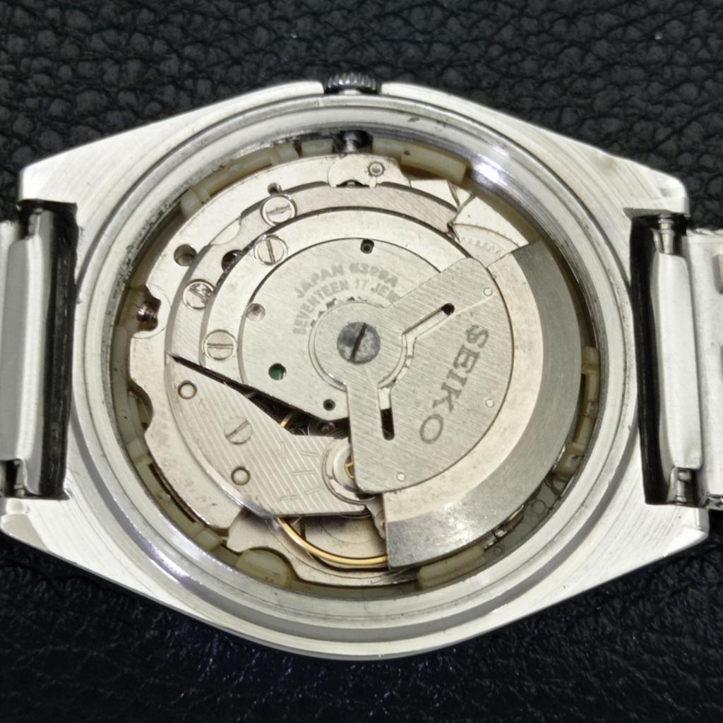 SEIKO 5 AUTOMATIC VINTAGE JAPAN 6309A MENS SILVER COLOR DIAL WATCH a701384-5 R206a-a701384