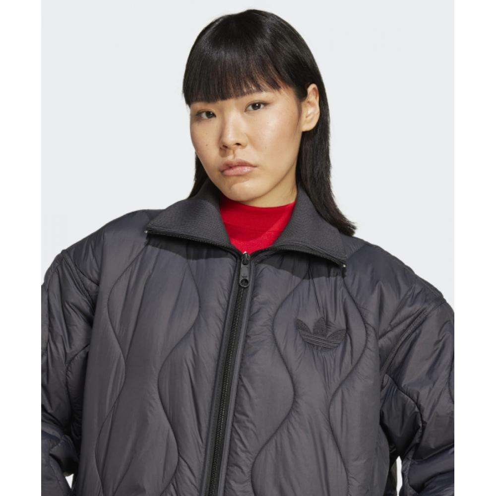 Adidas Quilted Mid Jacket   Black Iw5862