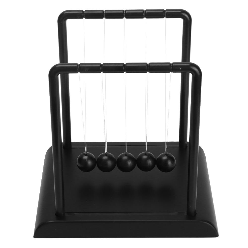 Steel Construction Pendulum Balance Balls Black Swinging Pendulum Ball Desk Decor