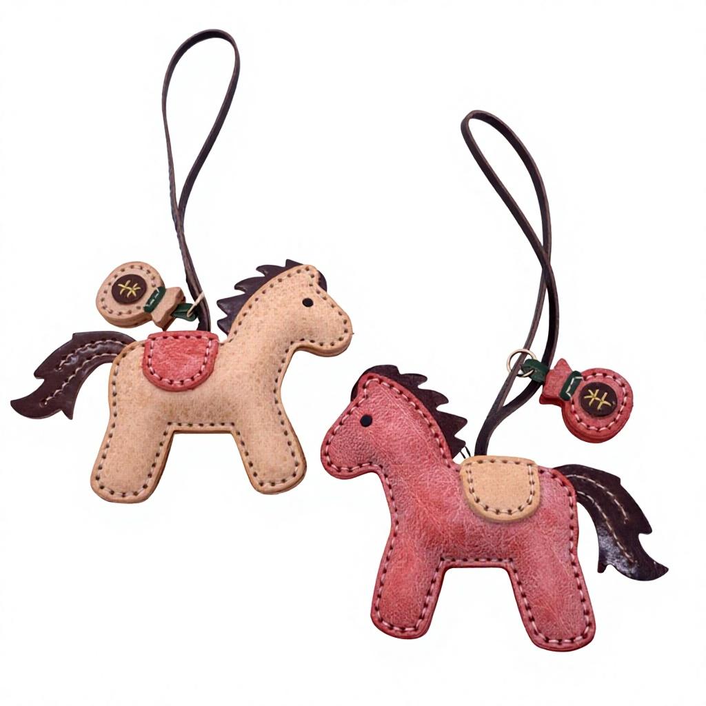 New-style Pegasus Alaska Mist-waxed Cowhide Street Fashion Wallet Charm Pet Bag Car Keychain and In-car Pendant Made in China