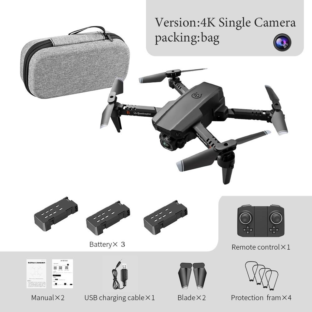 New XT6 Mini Drone 4K 1080P HD Camera WiFi Fpv Air Pressure Altitude Hold Foldable Quadcopter RC Dron Kid Toy Boys GIfts