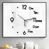 3D Digital Wall Clock Frameless Wall Clocks Wall Stickers For Home Living Room Decor Quartz Needle Self Adhesive Hanging Watch