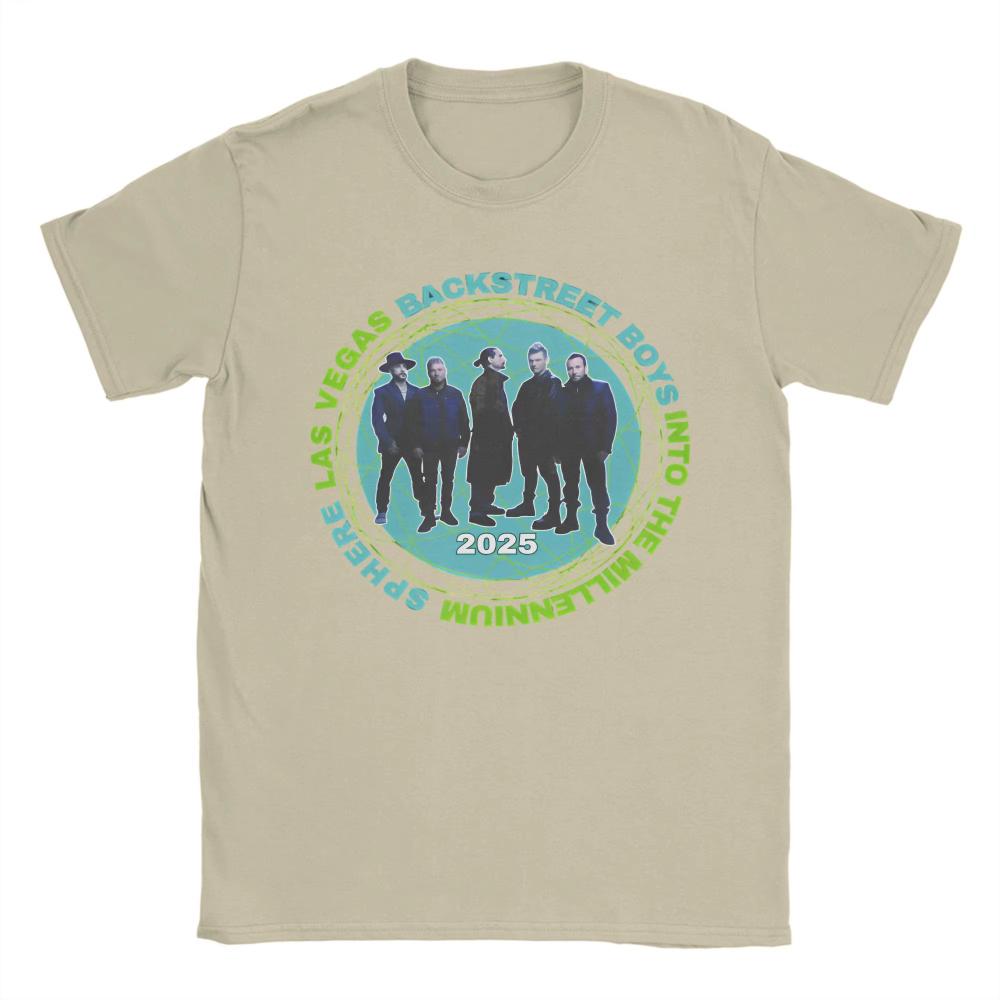 Men Women TShirts Backstreet Boys Las Vegas Tour Novelty Cotton Tees Short Sleeve 2026 Concert T Shirts Clothes Graphic Printed