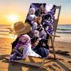 Demon Slayer Print Beach Towel Design, Soft, Lightweight. for Home Bathroom, Spa, Pool, Yoga, Surfing, Camping, Gift for Family, Friend