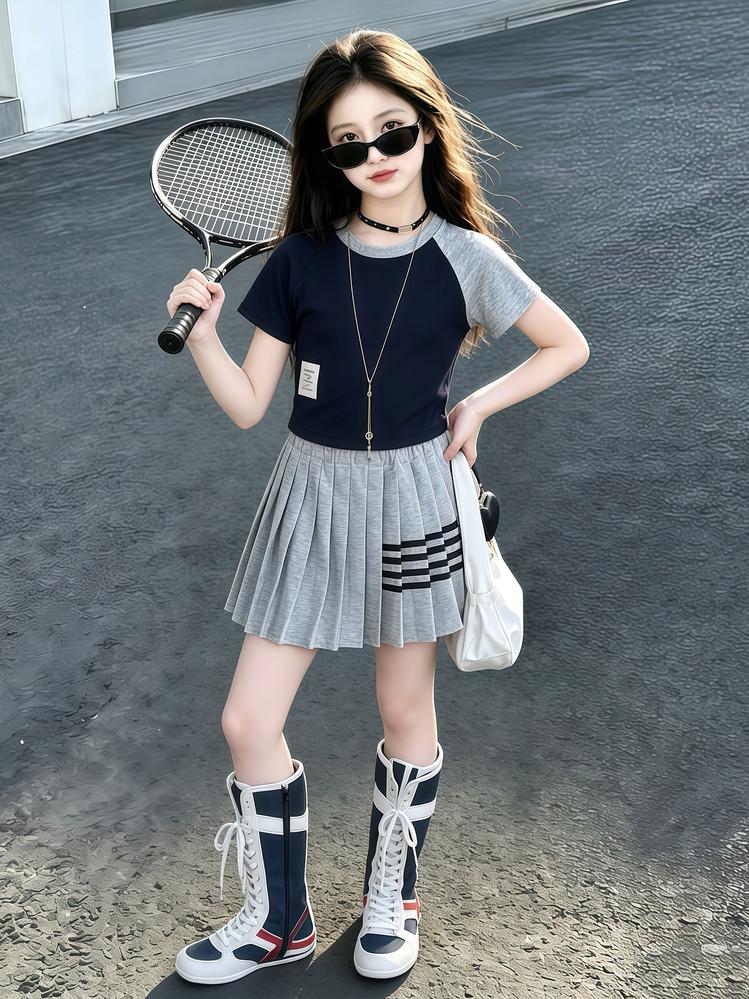 Girls' Sports Suit Summer Outfit