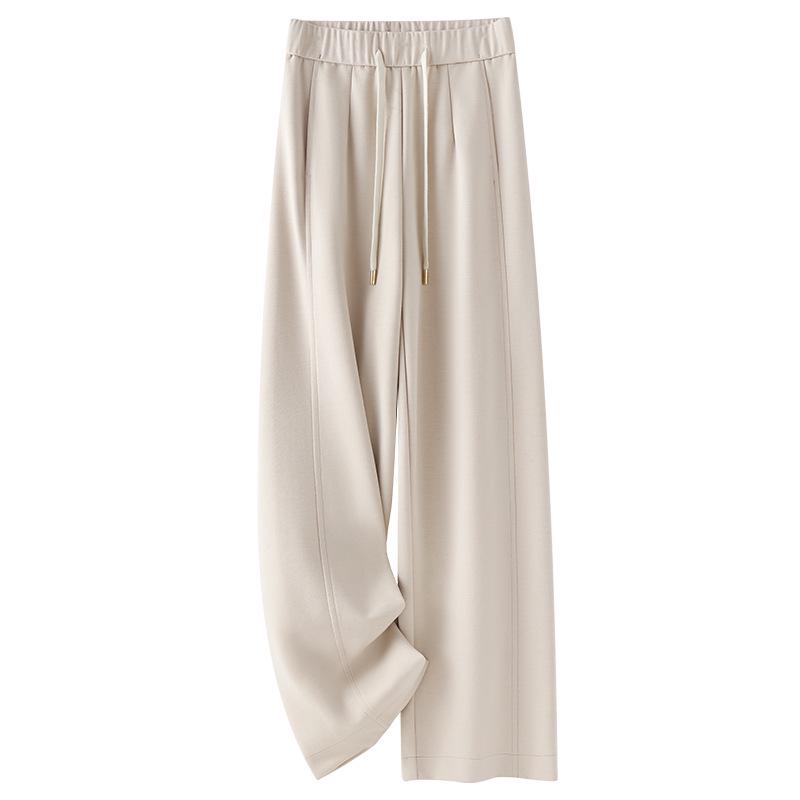 Women's Navy Blue Casual Straight-Leg Sweatpants - Spring/Summer 2025 Collection