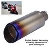 Universal 51mm Motorcycle Oblique Slip On Exhaust Muffler Rear Pipe Tailpipe(#1)