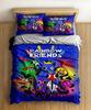 Graffiti Rainbow Friends Cartoon Duvet Cover UK Single Double King US Twin Full Queen Size Bed Linen Set