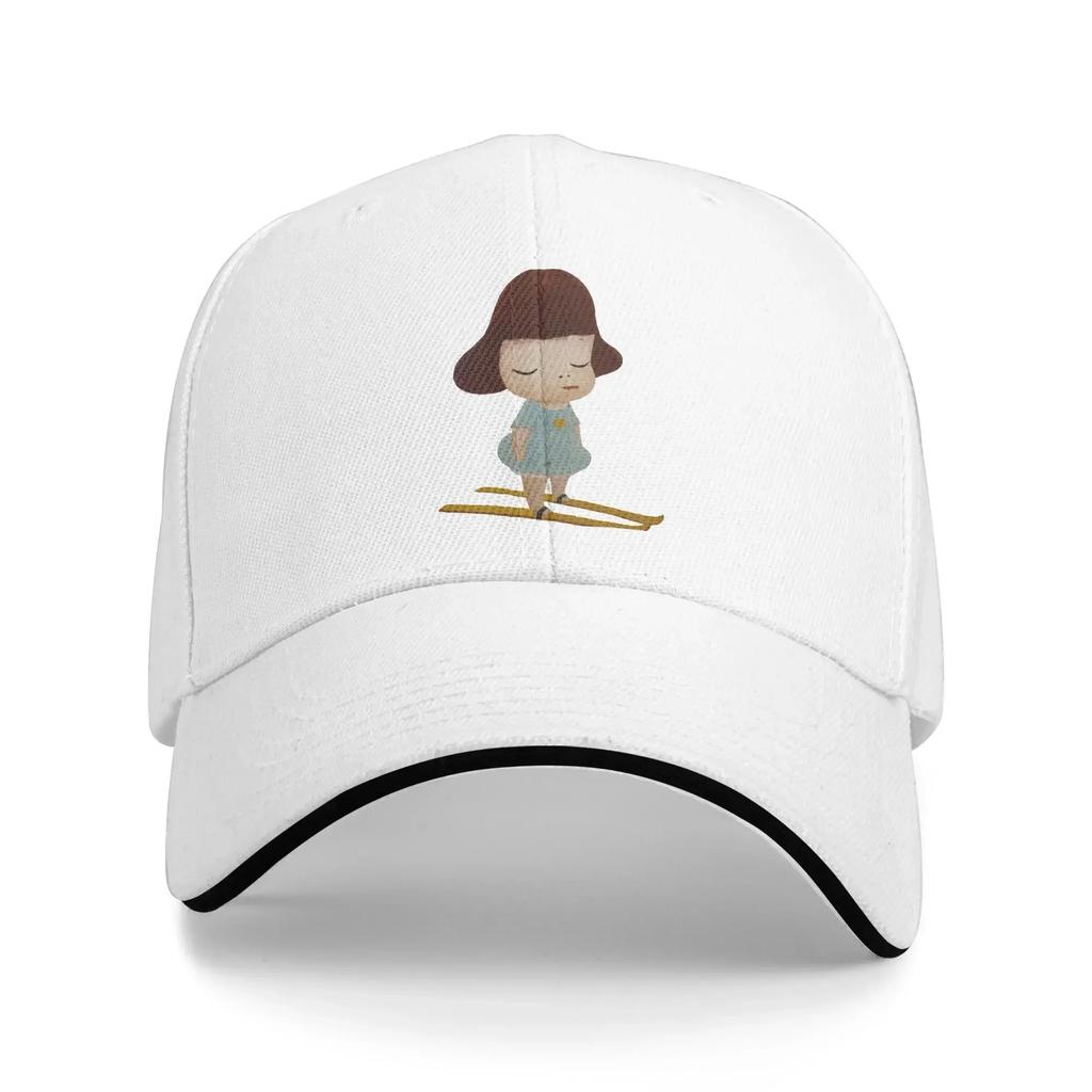 Yoshitomo Nara Go Sledding Baseball Cap  Unisex Men Custom Logo Hip Hop Hats Summer Fashion Hiking Fishing Sun-Proof Caps