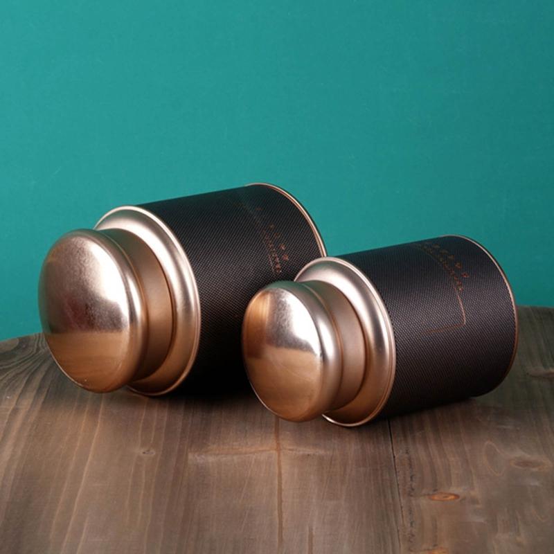 Elegant Tea Storage Container Tea Coffee Tins Capacity for Keeping Dry Storing Loose Tea Leaves Kitchen Office Home Use