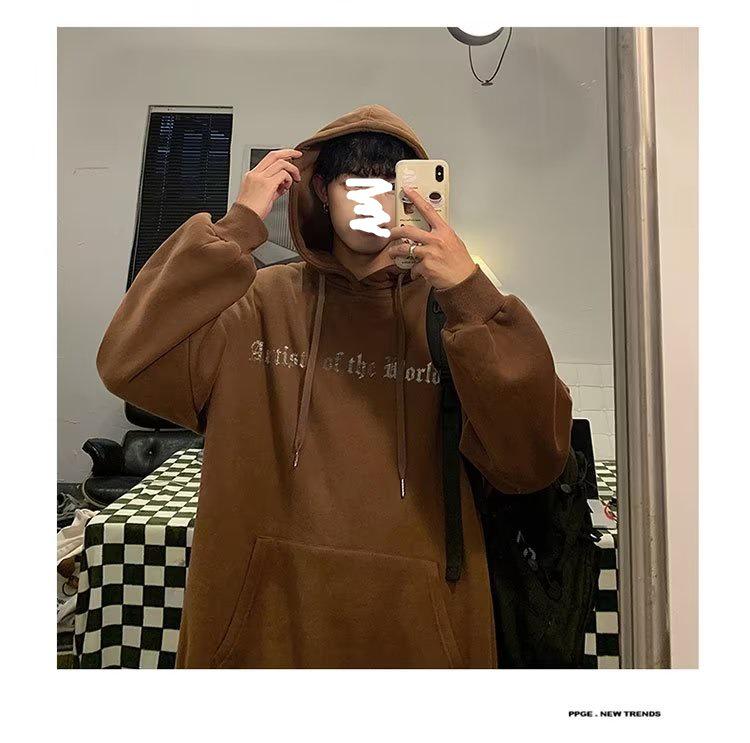 Pánská trendy fleecová mikina s kapucí: Ležérní bunda podzim/zima