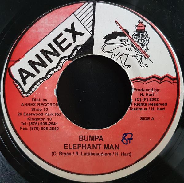 7inch Record ELEPHANT MAN - Bumpa NONE Annex 2002 Jamaica Reggae, Ska & Dub Used