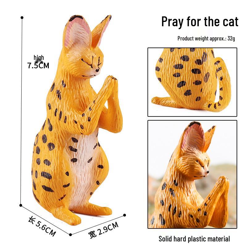 Realistic Persian Cat Cognitive Model Toy – Children s Plastic Pet Cat Ornament Figure
