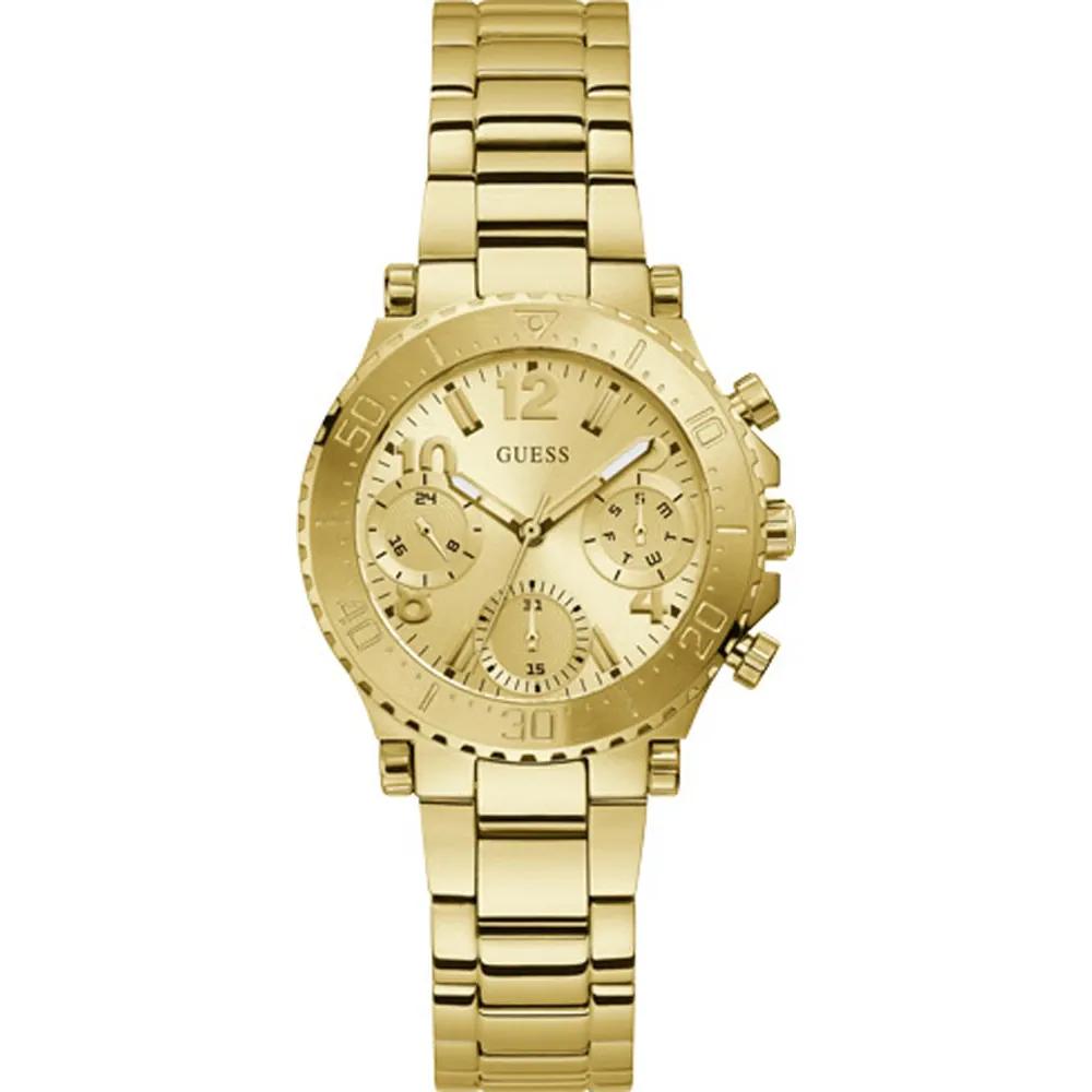 GUESS Cosmic Gold-tone Stainless Steel Ladies Quartz Watch GW0465L1 золотой