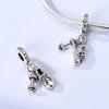 Charms Platapink Zircon Dumbbell Sports Shoe Pendants Fit Originalbracelets Charms For Women Jewelry Diy Making Gifts