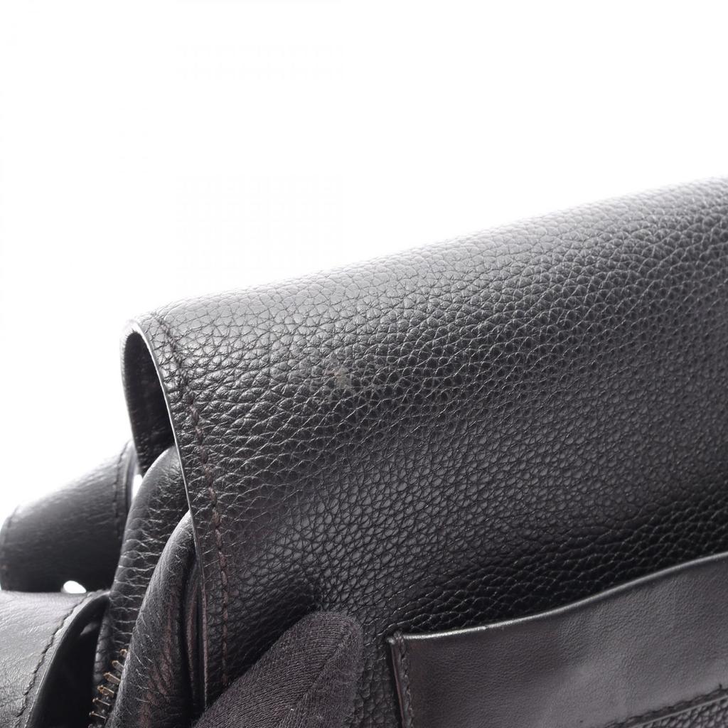Used PRADA TORO Shoulder Bag 2VD004 Leather Black Used Mens