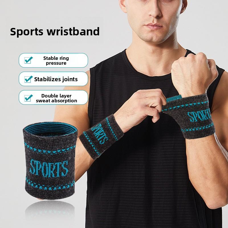 Bamboo Charcoal Jacquard Breathable High Elastic Wrist Guard Table Tennis Badminton Sweat Protection Wrist Anti-sprain Sports Protective Gear