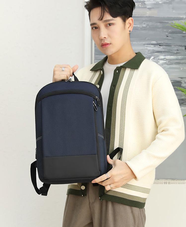 Men's Ultra-Thin Expandable Laptop Backpack - Business Travel/Student Large Capacity Bag