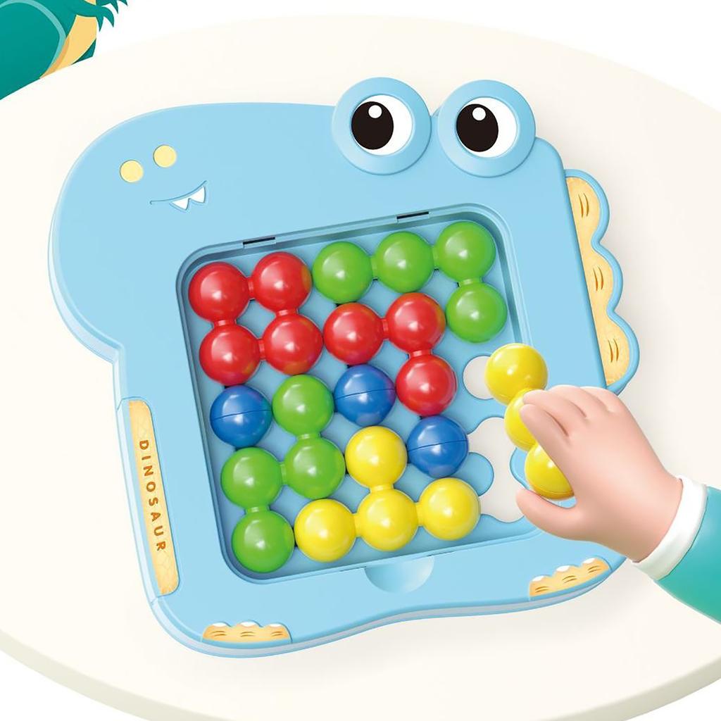 Dinosaur Intelligence Magic Bead Toy, Children's Interactive Thinking Training, Early Education Shape Matching Toy