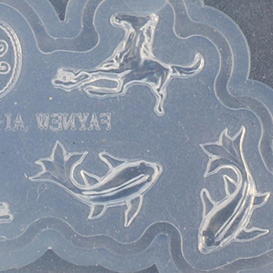 Nail Mold Heart-Shaped 3D Patterns Silicone Nail Art Silicone Mold DIY Craft Decoration Tools for Salon