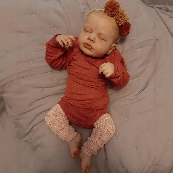 Reborn Baby Doll 20 Inch 50 cm Reborn Baby Full Silicone Lifelike Soft Silicone Vinyl Reborn Doll Girls Handmade Newborn Baby Girls Toy Gifts