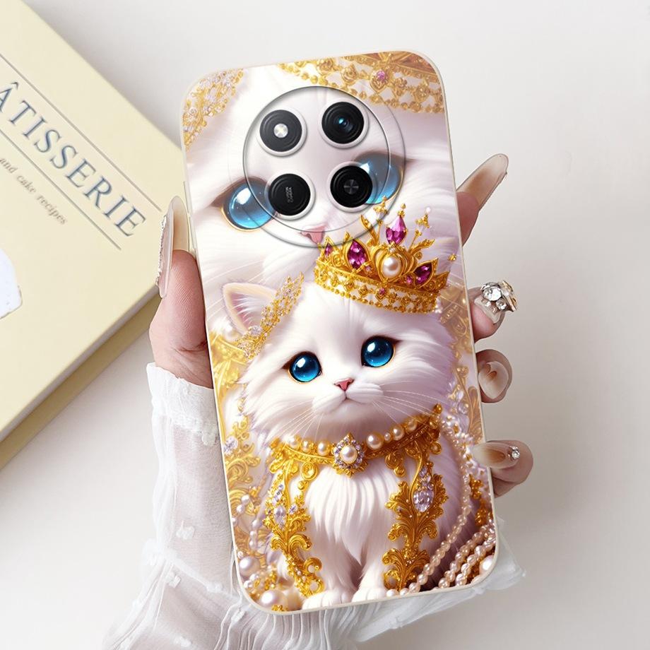 Pour Honor Magic 7 Lite 7 Pro Magic7 Coque de téléphone Magic 5 Lite 6 Lite Housse arrière Silicone Liquide Souple Funda Animaux Mignons Dessin Animé