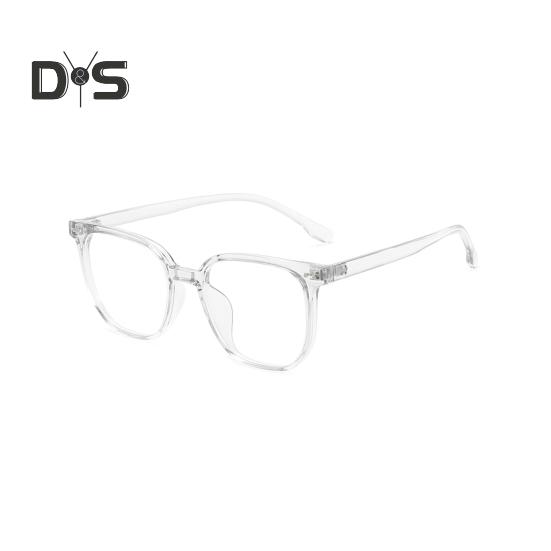Blue Light Blocking Glasses Unisex Large Frame Clear View Strong Hinge Transparent with Brim Eye Protection Clear Bluelight Glasses Spectacles Eyewear