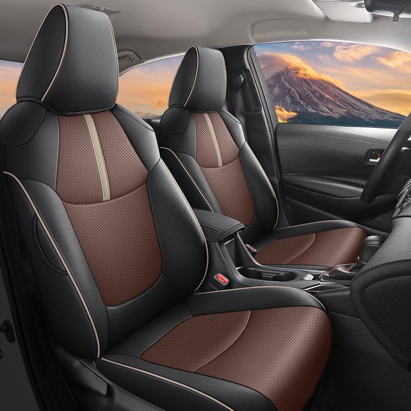 Corolla-Specific One-Piece Leather Seat Cover & Cushion