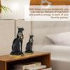 Egyptian Cat Resin Statue Figurine Household Room Ornament Crafts Gifts Home Decoration L