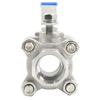Haistick 304 Stainless Steel Three-Piece Ball Valve