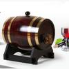 JUSTINLAU 1.5/3L Wine Barrel Wooden Whiskey Barrel with Stand&Bung&Spigot Whiskey Barrel Dispenser for Cocktail Barrel Storage