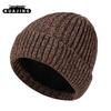 Versatile Windproof Fleece-lined Knit Woolen Hat for Winter - Warm & Thick for Middle-aged and Elderly