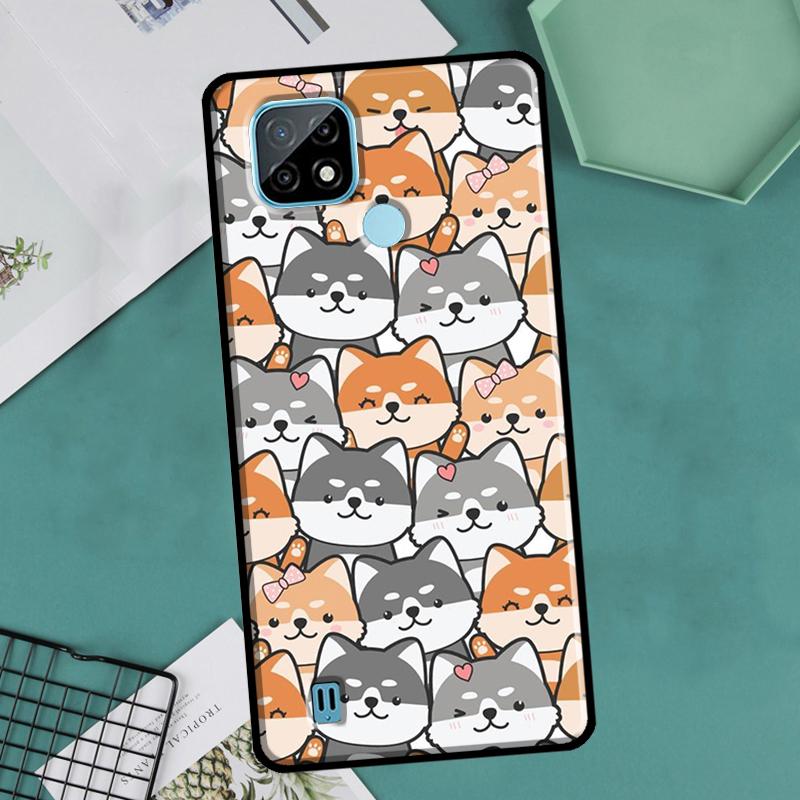 Cute Shiba Inu For OnePlus 10 Pro 9 Pro 8T 9R Nord2 Case For Realme 9 8 Pro 8i 9i C35 GT Neo 2 3 Master