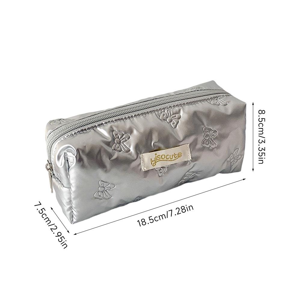 Bowknot Y2K Butterfly Pencil Case Korean Aesthetic Large Capacity Stationery Bag Desktop Storage Multi Function Cosmetic Pen Pouch for Students Gift