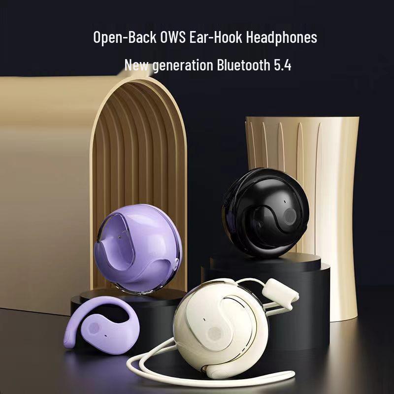 AI Translation Earphones - Coconut Ball OWS Bluetooth, Over-ear/In-ear, Sports, Long Battery Life.