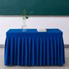 Solid Color Rectangle Table Skirts Soft Elastic Table Cloth Banquet Tablecloth  Banquet