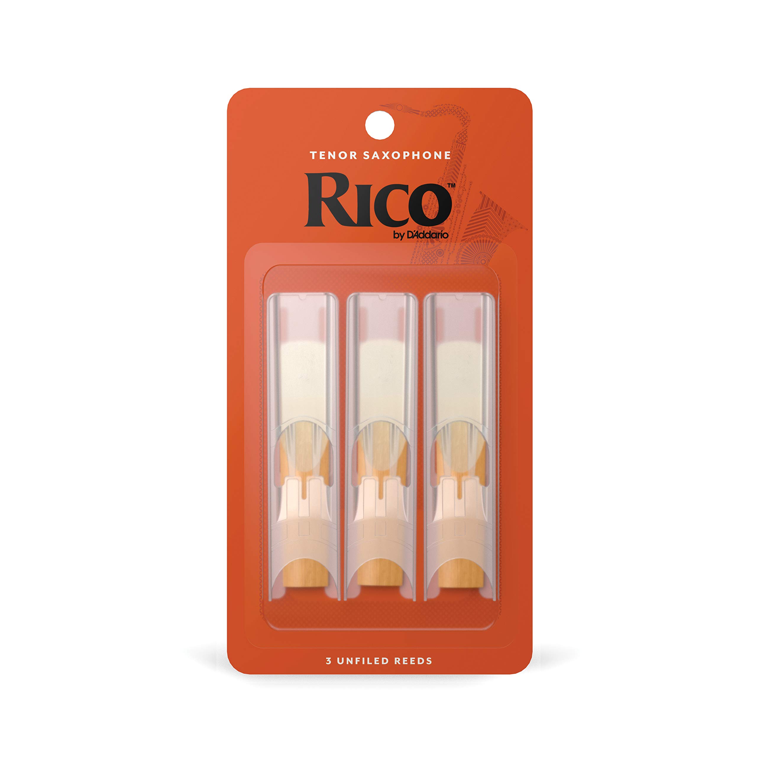 

D Addario WoodWinds RICO Reeds for Tenor Saxophone, RKA0315 [Hardness: 1.5], Pack of 3