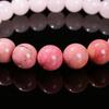 Rhodochrosite Bracelet Pink Gemstone Beads Stretch Bracelet for Women Healing Crystal Jewelry