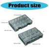 Plastic Tool Parts Box Storage Screw Box Tool Classification Electronic Drill Bit Accessories Thickened Grid Box