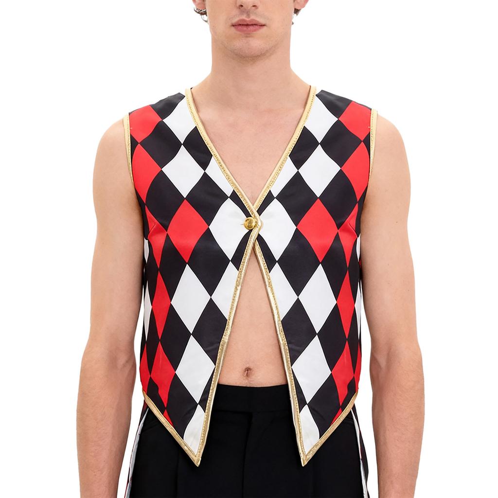 Costume da Domatore di Circo da Donna Senza Maniche Scollo a V Gilet