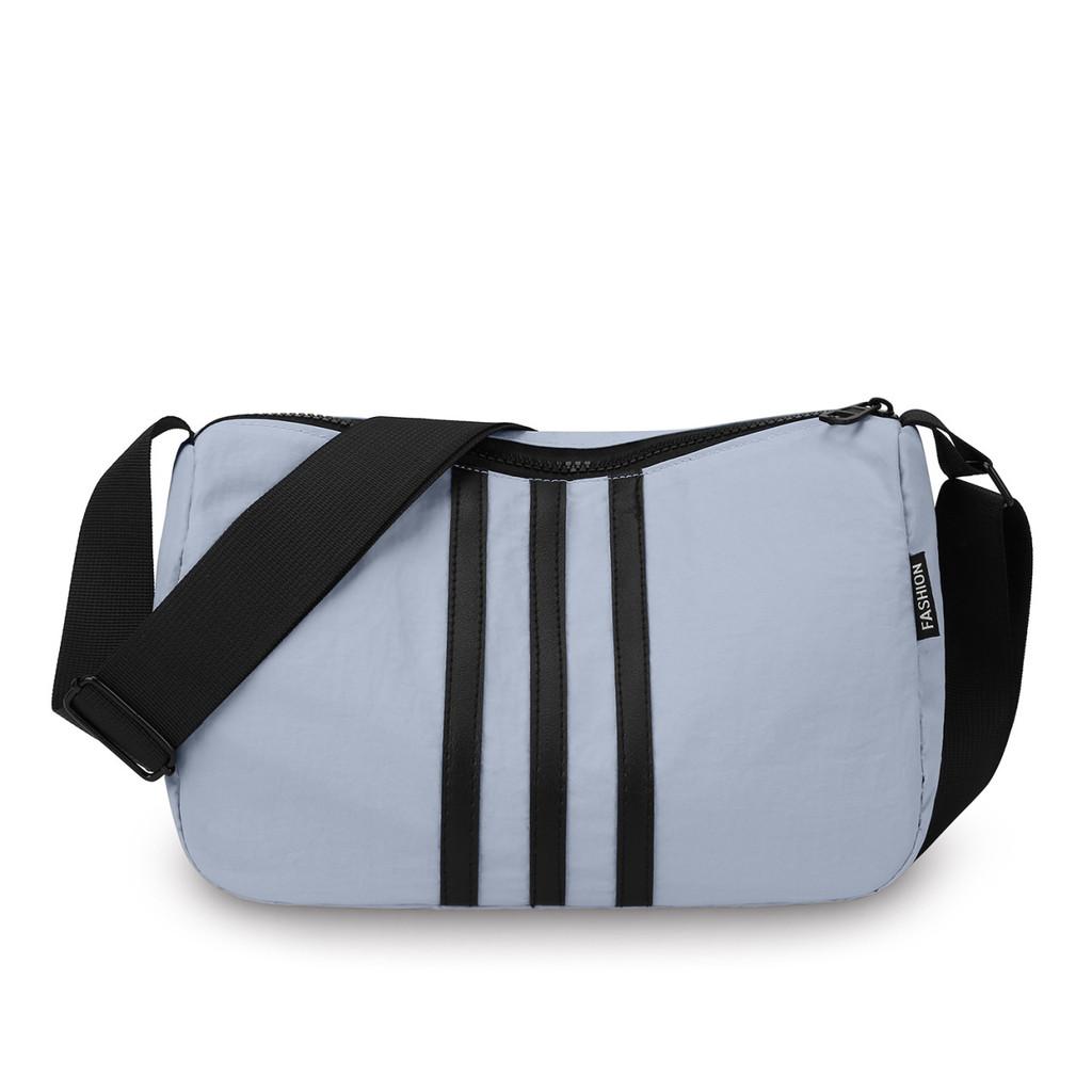 Oxford Cloth Crossbody Bag For Casual Daily Use With Color Block Design And Zipper Closure