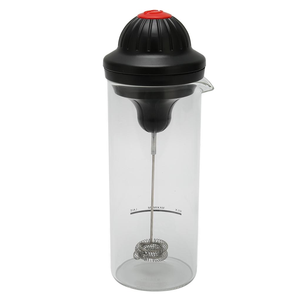 Hand-Milchaufschäumer, batteriebetrieben, elektrisch, mit hitzebeständigem Glas, für Eier