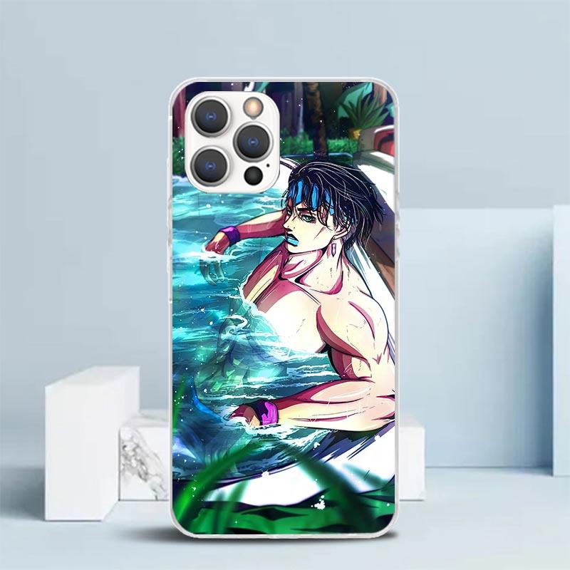 JoJo Adventure Rohan Kishibe Phone Case For IPhone 16 17 Air 16E 15 14 Plus 13 Mini 12 11 Pro Max 7 8 + SE 2020 Soft TPU Back Co